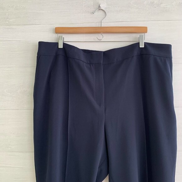 *flaw NWT Talbots Plus - Navy blue dress pants stretch, 24W - Picture 2 of 6